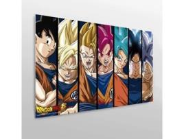 Quadro OEDIM Dragon Ball Super Fases do Goku (Multicolorido - 150x60 cm - PVC)