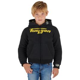 Furygan Moletom Zip Completo Luxio 10 Years Black / Fluo Yellow