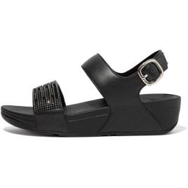 Fitflop Sandálias Lulu Lasercrystal Leather Back-strap EU 41 All Black