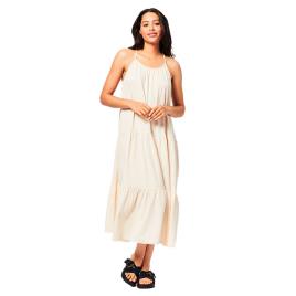 Superdry Vestido Vintage Jersey Midi M Cream Quartz