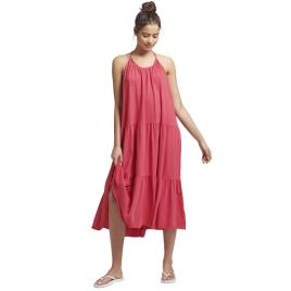 Superdry Vestido Vintage Jersey Midi L Raspberry Pink