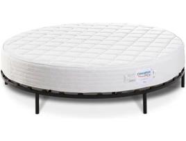 Sommier + Colchão DREAMEA PLAY Roma (Preto - Metal - 220x220 cm)