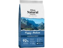 Ração para Cães DIBAQ NATURAL MOMENTS Puppy Medium (15kg - Seca - Cachorros - Sabor: Frango, Peru)