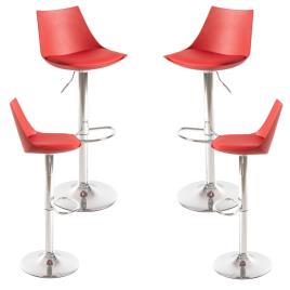 Presentes Miguel - Pack 4 Bancos Nery - Vermelho