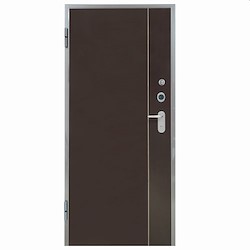 Porta de entrada blindada HI-TECH WENGUÉ 85X204CM ESQUERDA FENÓLICO