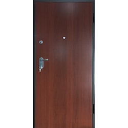 Porta de entrada blindada START MOGNO 90X200CM ESQUERDA FENÓLICO