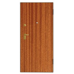 Porta de entrada blindada MAX MOGNO 80X210CM DIREITA