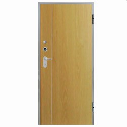 Porta de entrada blindada HI-TECH CARVALHO 80X204CM DIREITA FENÓLICO