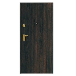 Porta de entrada blindada MAX WENGUÉ 85X204CM DIREITA