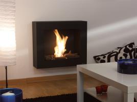 Lareira bioetanol QUADRADA PRETO