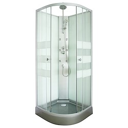 Cabine de hidromassagem AMÉLIA CINZA 90X90CM