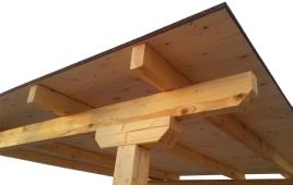 Revestimento teto de madeira 3X3M COR TELHA
