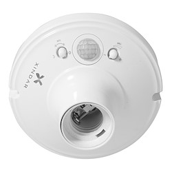 Detetor de movimento com porta lâmpadas IR 120º BRANCO