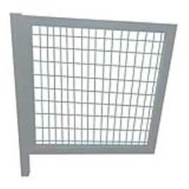 Portão residencial 150X100CM TUBO 6X6CM BRANCO