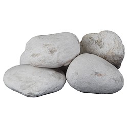 Pedra decorativa MÁRMORE BRANCO ROLADO 6-10 CM 350 KG