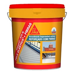 Revestimento de impermeabilização elástico com fibras SIKAGARD-570 W PELE ELÁSTICA + FIBRAS CINZA 18KG
