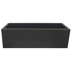 Floreira de polietileno JARA 100X36CM PRETO