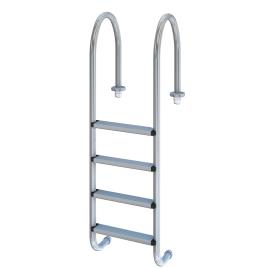 Escada mista QP MURO ESTREITO 4DEGRAUS