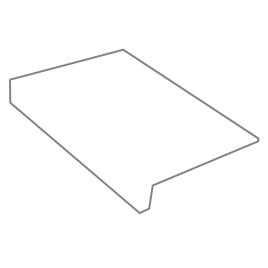 Degrau cerâmico 30X60R CM COM BORDO EVERLANE WHITE