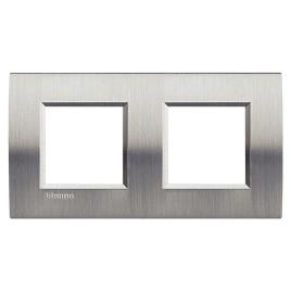 Espelho duplo para 4 módulos LIVING LIGHT AÇO