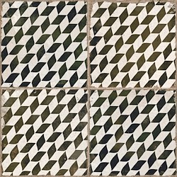 Pavimento cerâmico DUOMO FS DAMERO ESPIGA 45X45CM