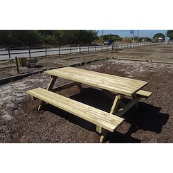 Mesa de madeira KIT PICNIC 180X150X70CM