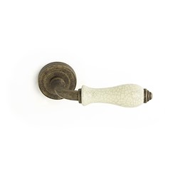 Puxador de porta roseta LATÃO BRONZE