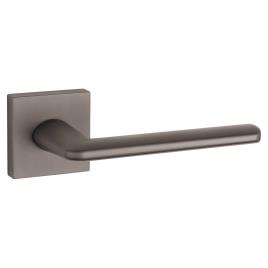 Puxador de porta roseta LATÃO ESCOVADO