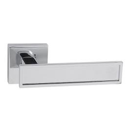 Puxador de porta roseta LATÃO BRILHANTE