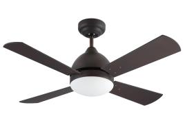 Ventoinha 4 lâminas TIVOLI D106CM 2X60W COM COMANDO CASTANHO