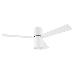 Ventoinha 3 lâminas CARPI D132CM COM COMANDO AÇO BRANCO