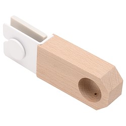 Suporte para barra individual INSPIRE CAIXA D28MM CARVALHO CLARO