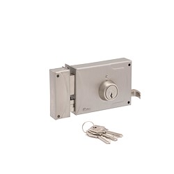 Fechadura de sobrepor INOX 65X120 ESQUERDA
