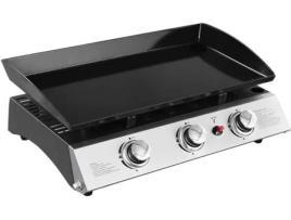 Grelhador a GásSéville HAPPY GARDEN 3 Queimadores 7,5Kw(Preto - Aço - 62 x 47 x 24 cm)