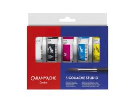 Carand´Ache Guache 3 Cores Primárias + Preto E Branco 21 Ml