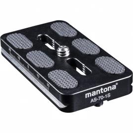 Mantona As-70-1s Quick Release Plate Preto