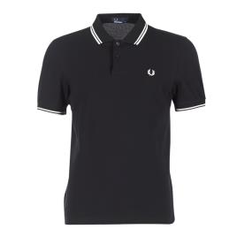 Fred Perry  Polos mangas curta SLIM FIT TWIN TIPPED  Preto Disponível em tamanho para homem. XXL,S,M,L,XL,XS.Homem > Roupas > Polos