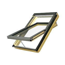 Janela de sótão elétrica FAKRO BASCULANTE MADEIRA FTP-VU3 114X140CM