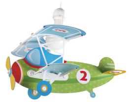 Candeeiro de teto suspenso BABY PLANE VERDE