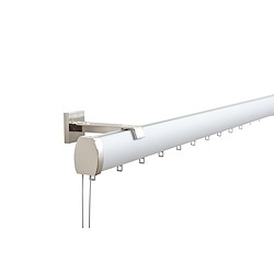 Kit calha ELEGANCE ABERTURA LATERAL 3.00M EFEITO FRANZIDO ALUMÍNIO