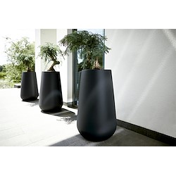 Vaso PURE CONE HIGH D55CM PRETO