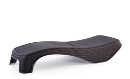 Espreguiçadeira de resina ATLANTIC CASTANHO