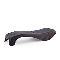 Espreguiçadeira de resina ATLANTIC CASTANHO