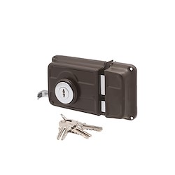 Fechadura de sobrepor LATÃO 65X120 DIREITA