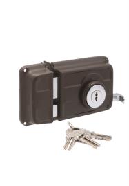 Fechadura de sobrepor LATÃO 65X120 ESQUERDA