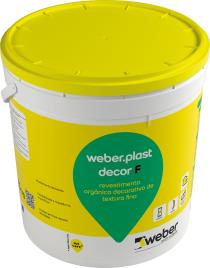 Revestimento colorido para ETICS WEBER PLAST DECOR F BRANCO 0919