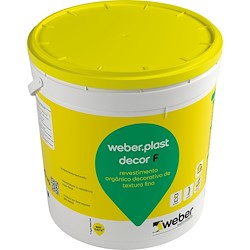 Revestimento colorido para ETICS WEBER PLAST DECOR F BRANCO 0919