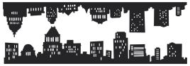 Sticker decorativo SKYLINE NOVA IORQUE
