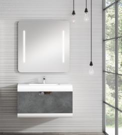 Móvel com lavatório CAPSUL CINZENTO 80