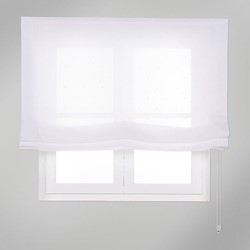 Estore japonês PLISSADO PONTOS BRANCO